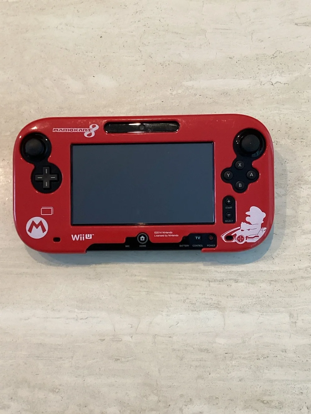 Nintendo Mario Kart 8 Wii U GamePad Protector Red Blue Case Hori 2014 Vintage